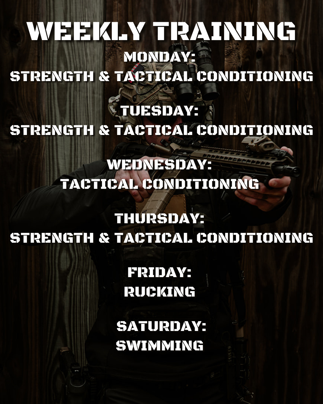 Tactical Program Phase 3 - Tactical Raider Program – Warfighter Athletic
